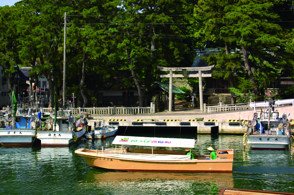 漁師たちの安全を守る水祖(みおや)神社の写真