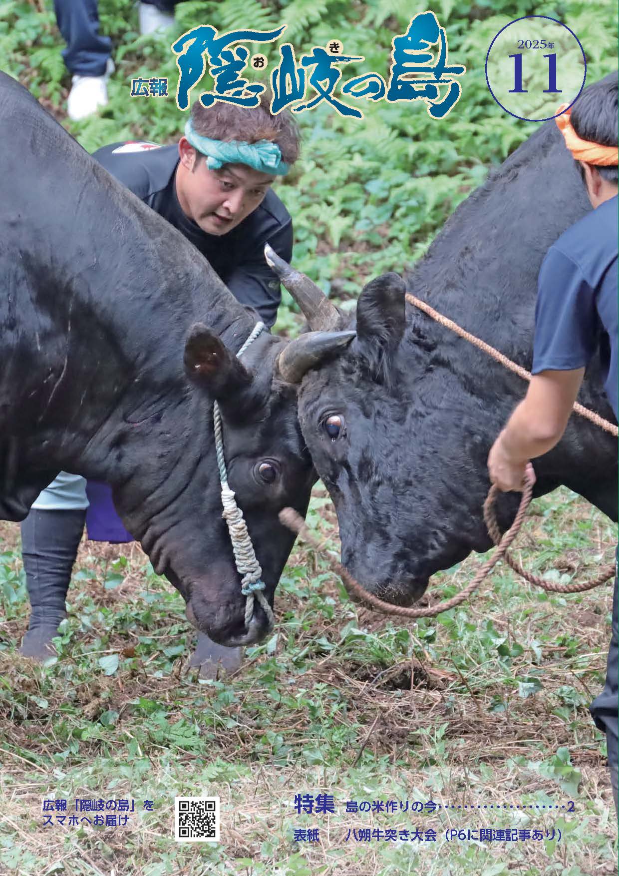 広報隠岐の島2025年11月号の表紙