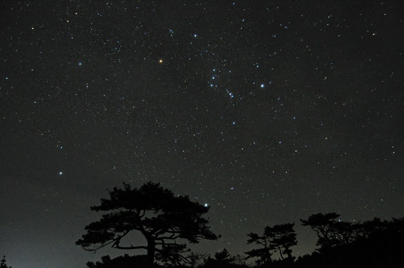 Starry sky at Omine