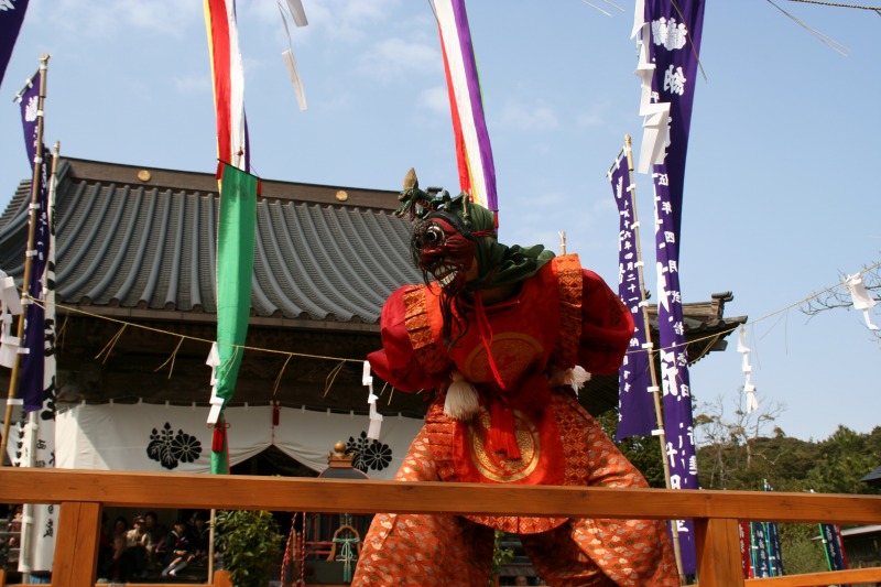 Renge-e Mask Dance at Oki Kokubun Temple (3)