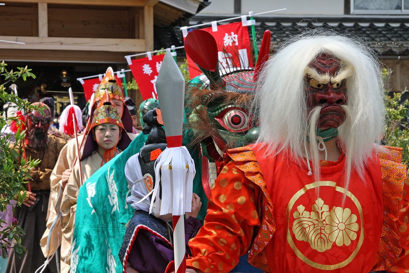Renge-e Mask Dance at Oki Kokubun Temple (8)