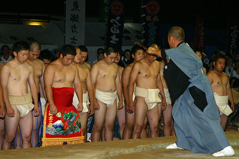 顔見せ土俵入り（座元）(3)