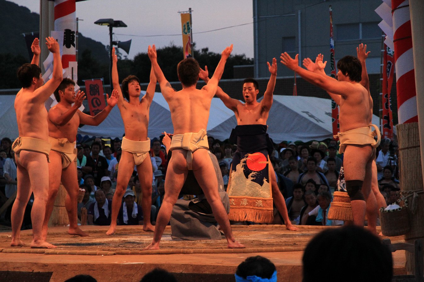 顔見せ土俵入り（座元）(2)