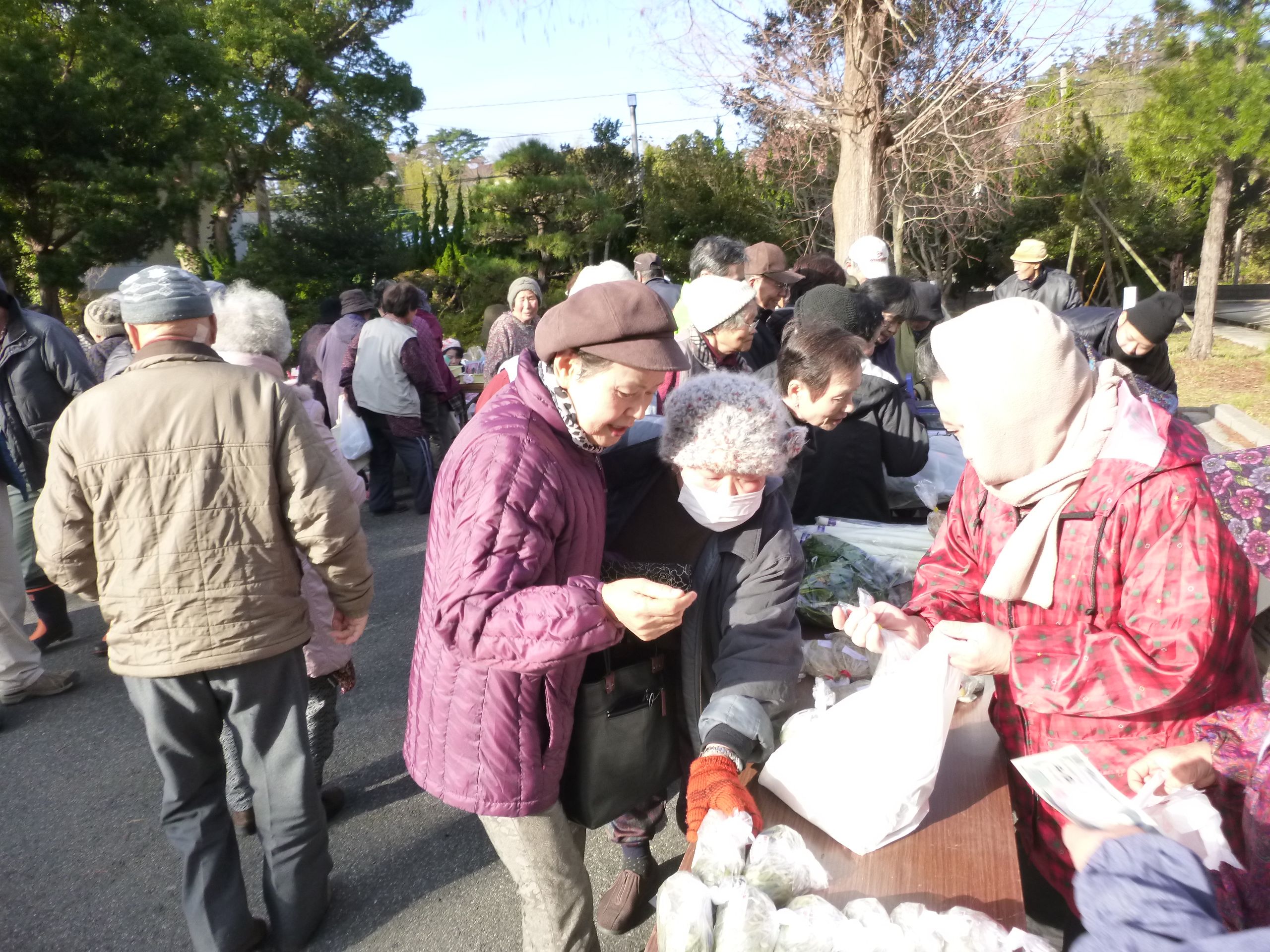 昨年の歳末市の様子