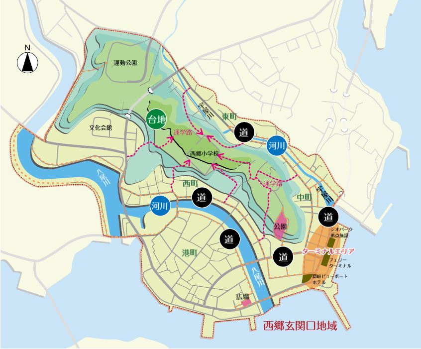 西郷港玄関口地域