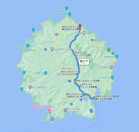 スタンプラリールートマップ