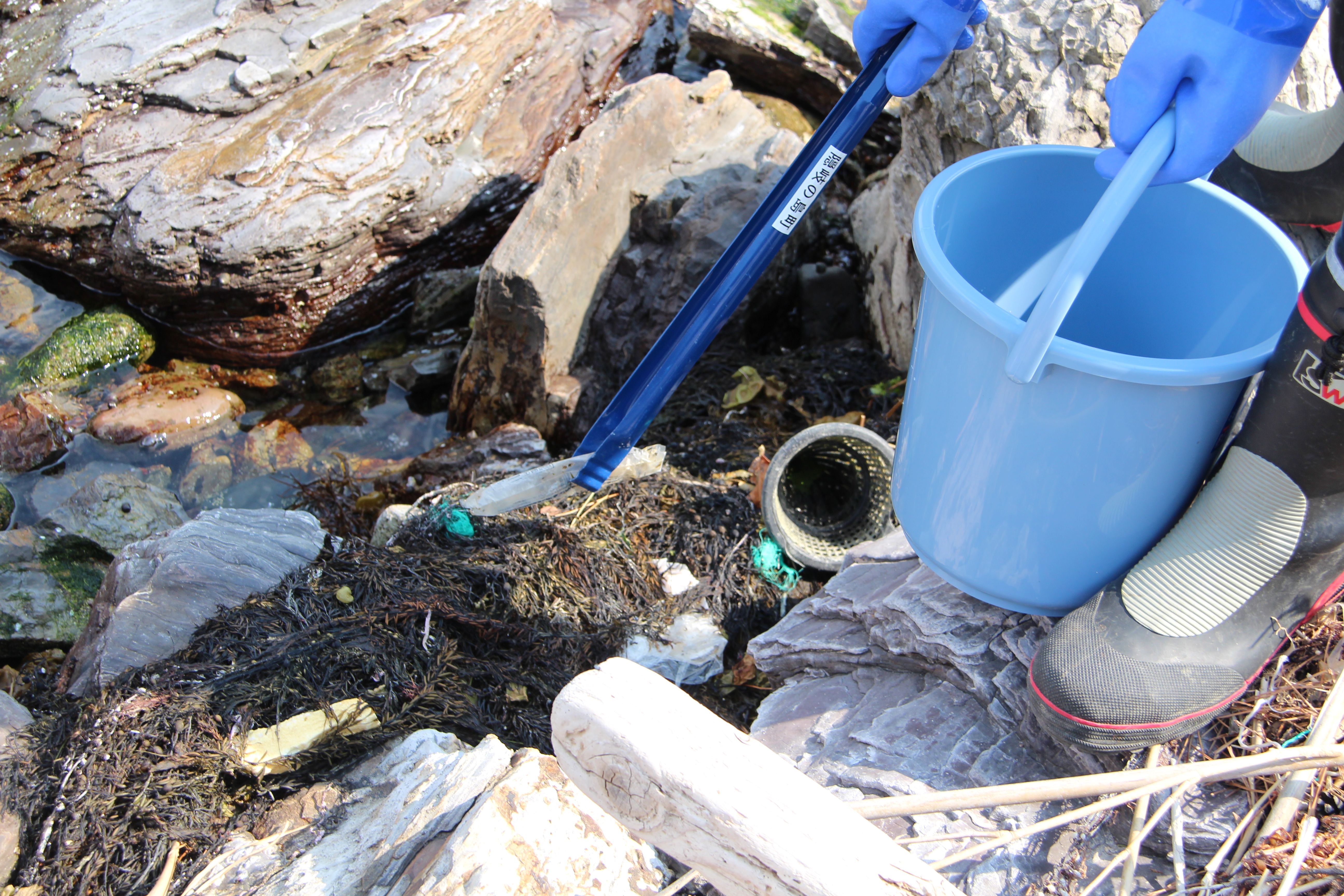 注射器回収写真