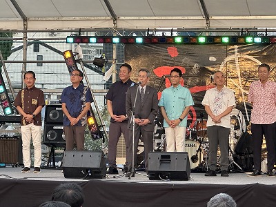 豊中祭り来賓あいさつ写真